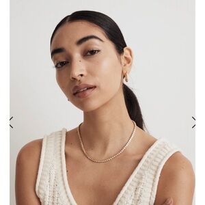 Madewell Bezel Set Tennis Necklace Gold